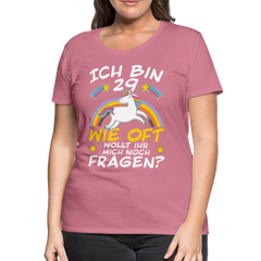 29 Einhorn | Frauen Premium T-Shirt - Malve