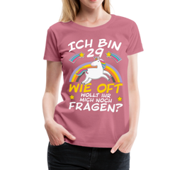 29 Einhorn | Frauen Premium T-Shirt - Malve