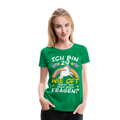 29 Einhorn | Frauen Premium T-Shirt - Kelly Green