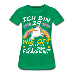 29 Einhorn | Frauen Premium T-Shirt - Kelly Green