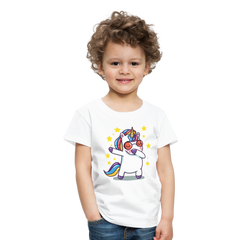 Dab Einhorn | Kinder Premium T-Shirt - Weiß