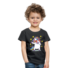 Dab Einhorn | Kinder Premium T-Shirt - Schwarz