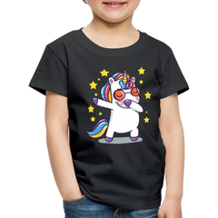 Dab Einhorn | Kinder Premium T-Shirt - Schwarz
