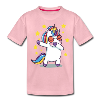 Dab Einhorn | Kinder Premium T-Shirt - Hellrosa