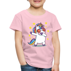Dab Einhorn | Kinder Premium T-Shirt - Hellrosa