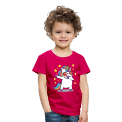 Dab Einhorn | Kinder Premium T-Shirt - dunkles Pink