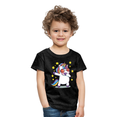 Dab Einhorn | Kinder Premium T-Shirt - Anthrazit