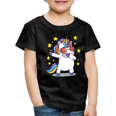 Dab Einhorn | Kinder Premium T-Shirt - Anthrazit
