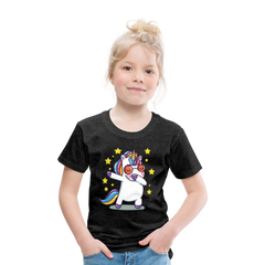 Dab Einhorn | Kinder Premium T-Shirt - Anthrazit