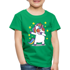 Dab Einhorn | Kinder Premium T-Shirt - Kelly Green