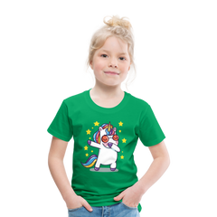 Dab Einhorn | Kinder Premium T-Shirt - Kelly Green