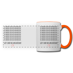 Die anderen sind auch nur Menschen - Weiß/Orange