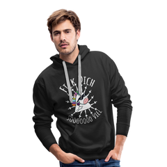 Fick Dich Einhorn | Men’s Premium Hoodie - Schwarz