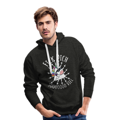 Fick Dich Einhorn | Men’s Premium Hoodie - Anthrazit