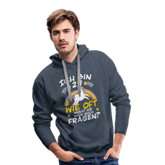 Men’s Premium Hoodie - Jeansblau