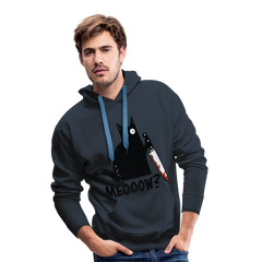 Meow Murder Cat | Men’s Premium Hoodie - Navy