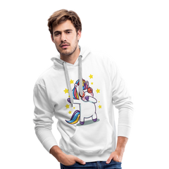 Dab Einhorn | Men’s Premium Hoodie - Weiß