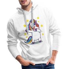 Dab Einhorn | Men’s Premium Hoodie - Weiß