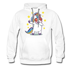 Dab Einhorn | Men’s Premium Hoodie - Weiß