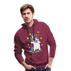 Dab Einhorn | Men’s Premium Hoodie - Bordeaux