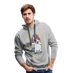 Dab Einhorn | Men’s Premium Hoodie - Grau meliert