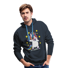 Dab Einhorn | Men’s Premium Hoodie - Navy