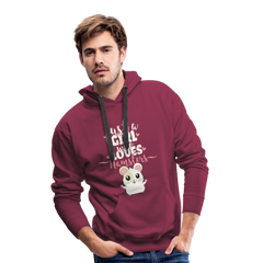 Just A Girl Who Loves Hamsters | Men’s Premium Hoodie - Bordeaux