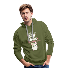 Just A Girl Who Loves Hamsters | Men’s Premium Hoodie - Olivgrün