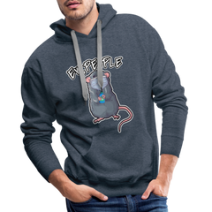 Ew People Ratte | Men’s Premium Hoodie - Jeansblau