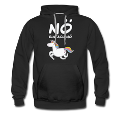 Nö Einhorn | Men’s Premium Hoodie - Schwarz