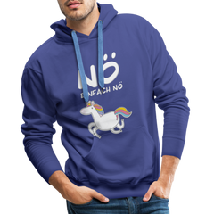 Nö Einhorn | Men’s Premium Hoodie - Königsblau