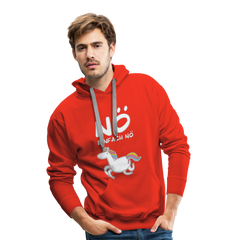 Nö Einhorn | Men’s Premium Hoodie - Rot