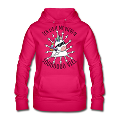 Ich liebe Menschen Einhorn | Frauen Hoodie - dunkles Pink