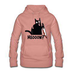 Meow Murder Cat | Frauen Hoodie - Altrosa