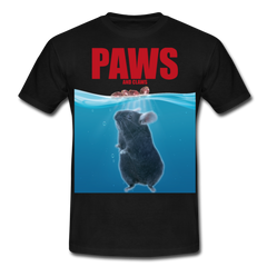 Paws Chinchilla | Männer T-Shirt - Schwarz