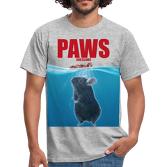 Paws Chinchilla | Männer T-Shirt - Grau meliert