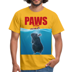 Paws Chinchilla | Männer T-Shirt - Gelb