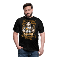 Lustiger Spruch 30. Geburtstag Bier | Männer T-Shirt - Schwarz