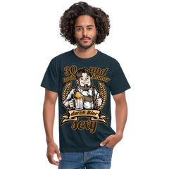 Lustiger Spruch 30. Geburtstag Bier | Männer T-Shirt - Navy