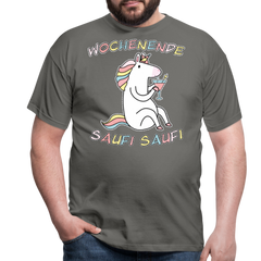 Wochenende Einhorn Endlich Freitag | Männer T-Shirt - Graphit