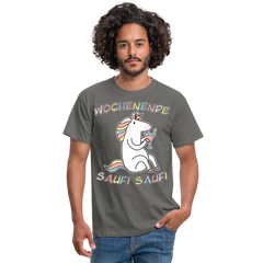 Wochenende Einhorn Endlich Freitag | Männer T-Shirt - Graphit