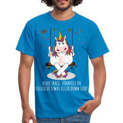 Freches Einhorn | Männer T-Shirt - Royalblau