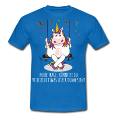 Freches Einhorn | Männer T-Shirt - Royalblau
