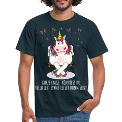 Freches Einhorn | Männer T-Shirt - Navy