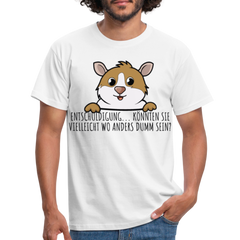 Freches Meerschweinchen | Männer T-Shirt - Weiß