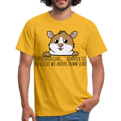 Freches Meerschweinchen | Männer T-Shirt - Gelb