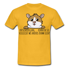 Freches Meerschweinchen | Männer T-Shirt - Gelb