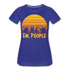 Ew People Katzen | Frauen Premium Bio T-Shirt - Königsblau