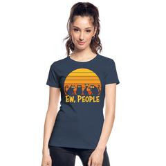 Ew People Katzen | Frauen Premium Bio T-Shirt - Navy