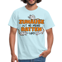 Zuhaus ist wo meine Ratten sind | Männer T-Shirt - Sky